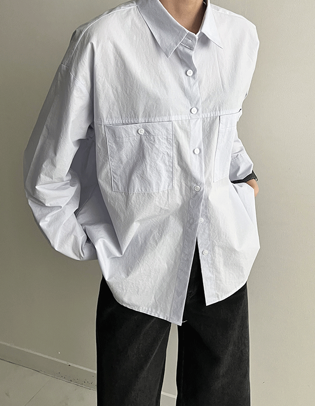 라벤더 바이오 포켓 셔츠 남방 .A5893 (4color)